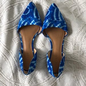 J crew shibori dyed flats